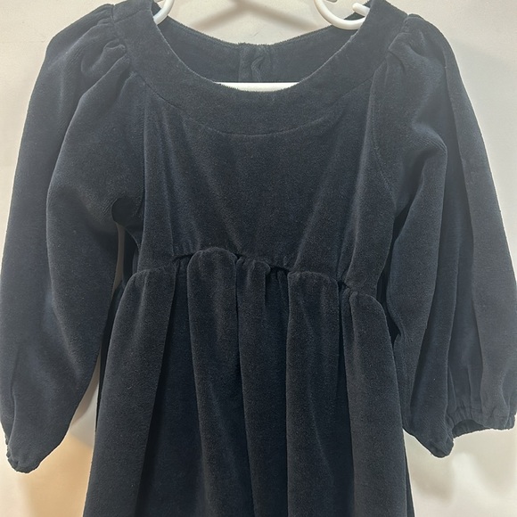 Kate Quinn black velour type fabric dress organic cotton size 4t - Picture 2 of 5